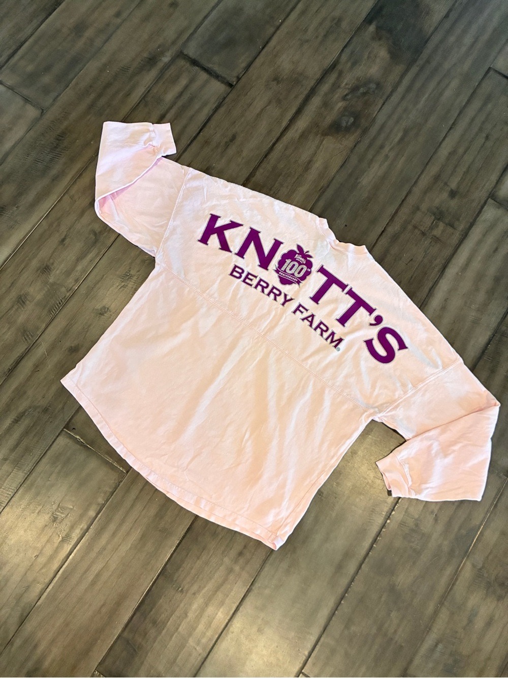 Knott's Berry Farm 100th Anniversary Spirit Jersey in Pink and Purple - Size XL - Picture 2 of 16
